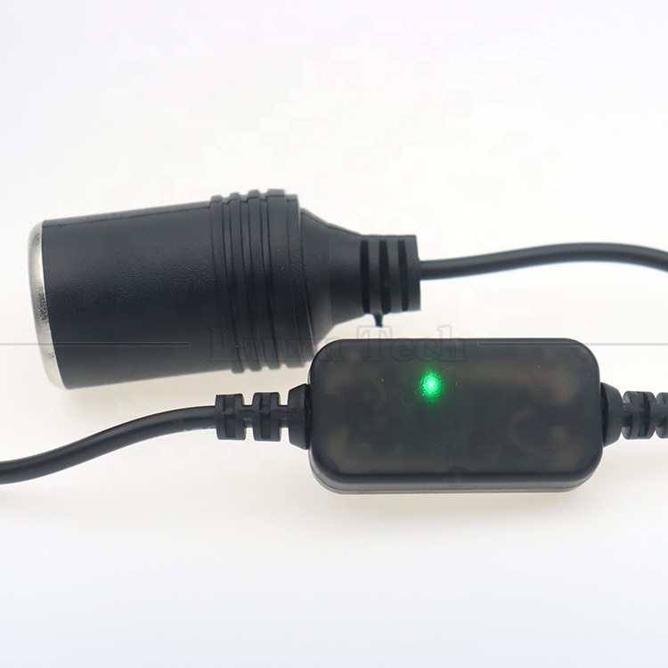 Set Up Charger USB A Male 5V to 12V Car Cigarette Lighter Socket Female Converter Cable