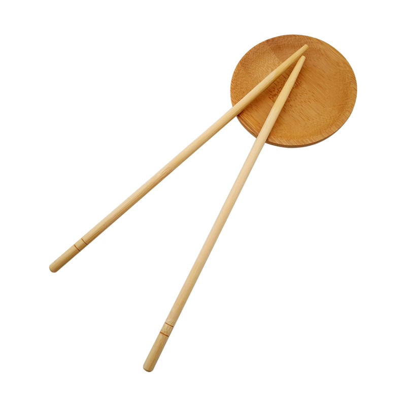 Chopsticks With Logo Plastic Packing Round Bamboo Chopsticks