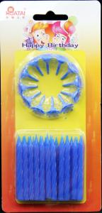 China Decoration Metallic Spiral Birthday Candles For Birthday Cake wholesale
