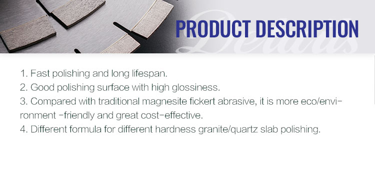 Resin Binder Diamond Fickert Abrasive Grinding Block for Granite Slabs Polishing