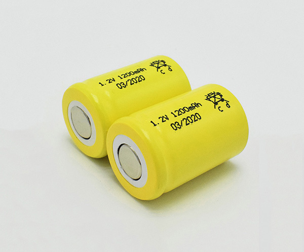 1200mAh Nickel Cadmium Battery Cell 1.2 V For Emergency Lighting