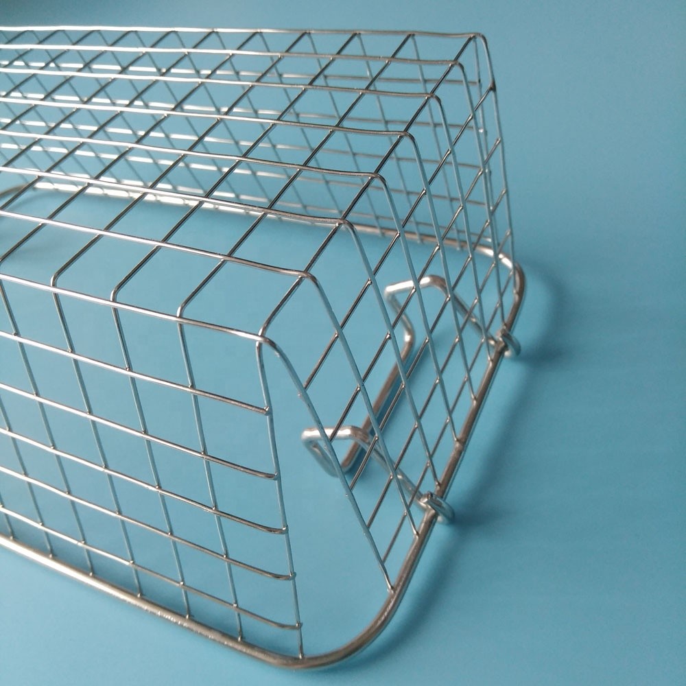 Family Fixed Style Size Wire Mesh Storage Baskets Of Stainless Steel