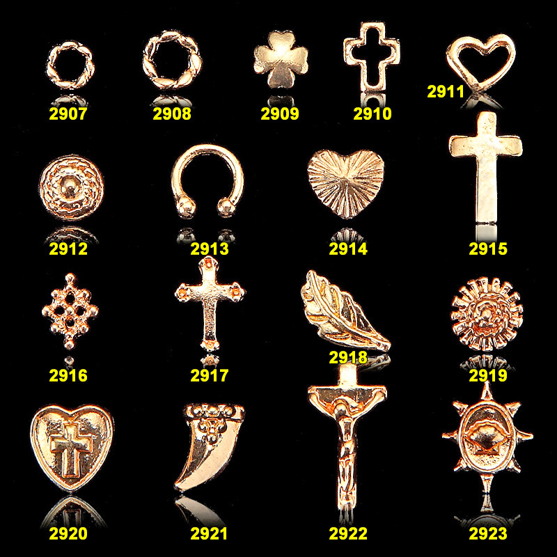 NEW Arrival 10*5*MM God 3D Clear Bow Nail Charm-You Will Get 1 Nail Charm from China jewelry factory