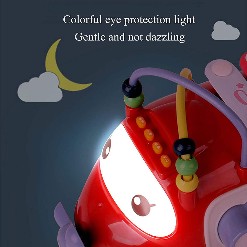 Children's Puzzle Toy Kids Learning Toddler Pull Toy with Piano and Airplane Melodies