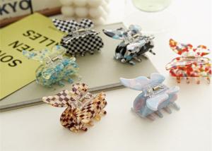 China Acetic acid animal butterfly shape girls clip hair clipper temperament hair accessories wholesale