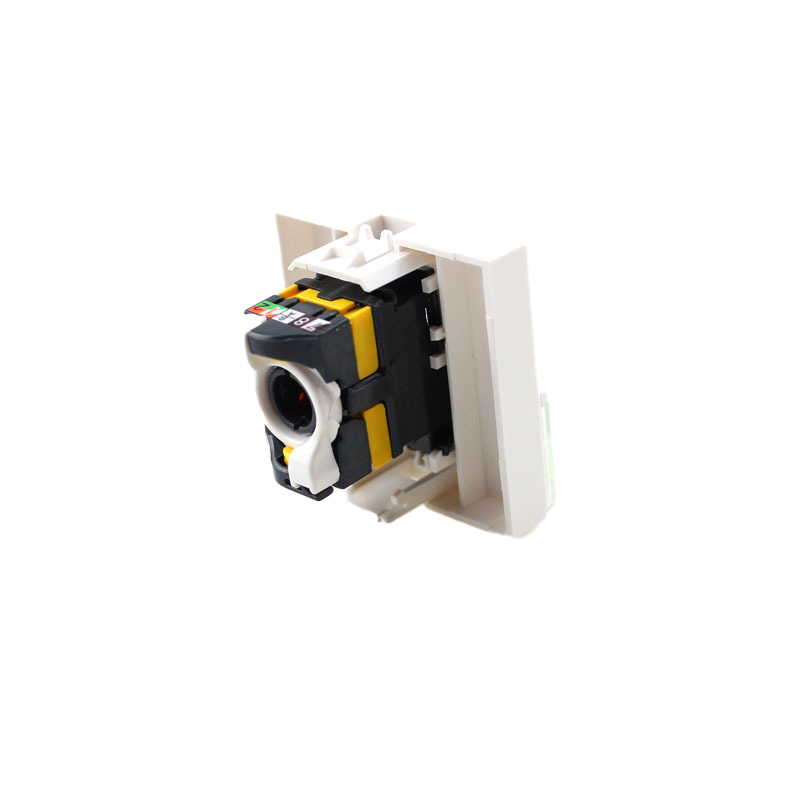 Durable Networking FLUKE Tested RJ45 UTP Socket Mosaic Cat6A Cat6A Cat5e Keystone Jack