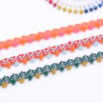 20KJ34 Azo Free 1.2cm Pom Pom Upholstery Trim