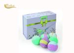 Natural Organic Bath Bombs , Christmas Bath Bomb Set With Shea Butter Coconut