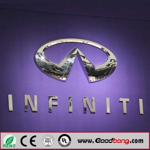 China Round Metal Backlit Light Led Car Logo Or Emblem with their names for dealerships store wholesale