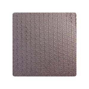 China 304 316 Retro Brown color Embossed metal plate for decorative Textured Stainless Steel Sheet Project wholesale