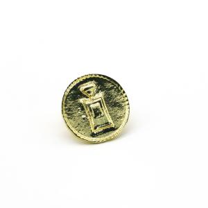 China 3D Solid Gold Mens Diamond Cufflinks For Shirt 1.7cm Size OEM wholesale