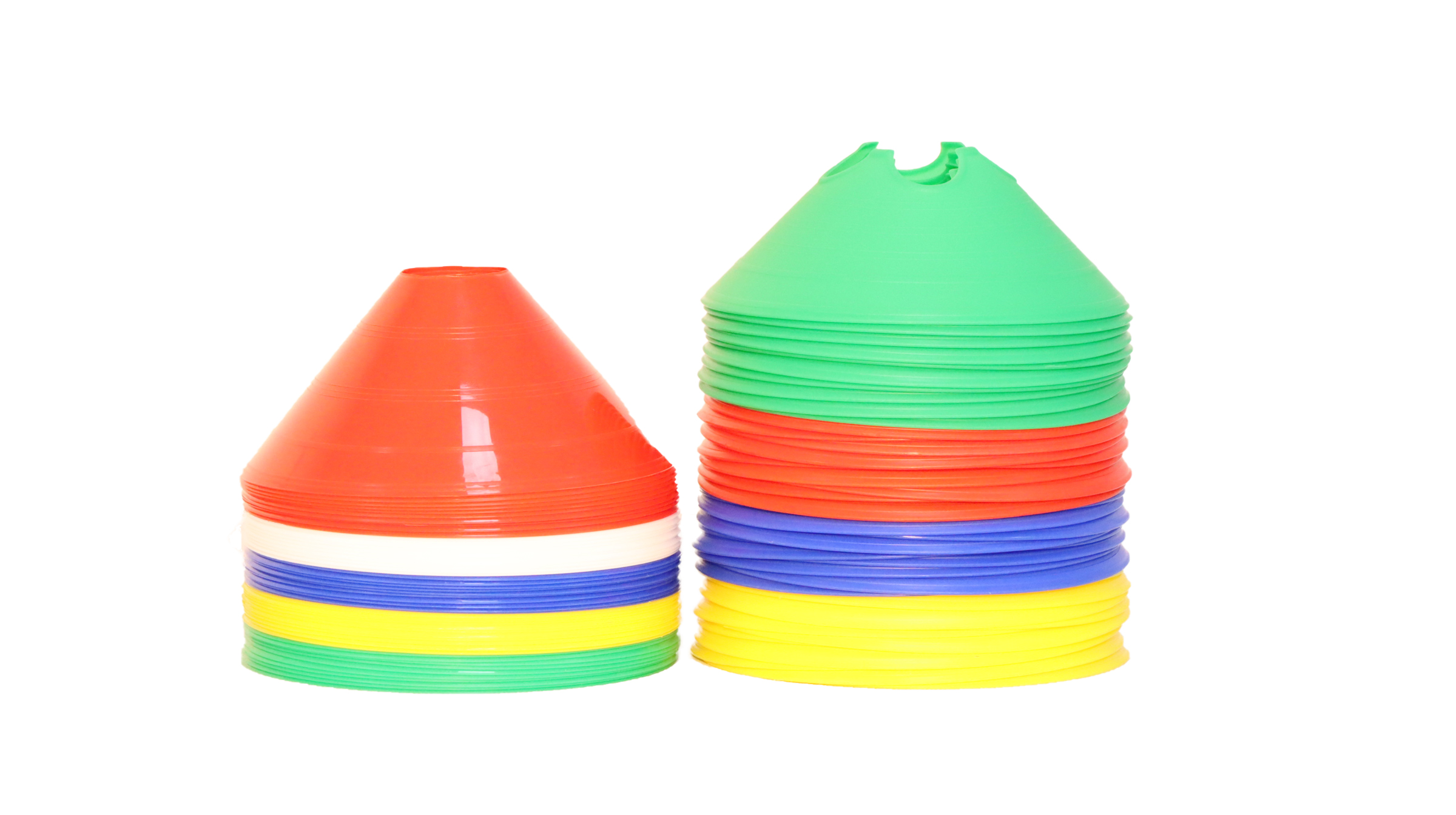 Training Soccer Ball Field Marker Cones 50 Pack Agility Disc Cones Customized Logo