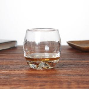 China 350ml 12oz Round Iceberg Custom Whiskey Glasses Thick Bottom wholesale