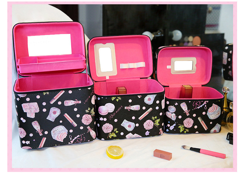 OEM L24cm PU Cosmetic Bag For Perfume Bottle