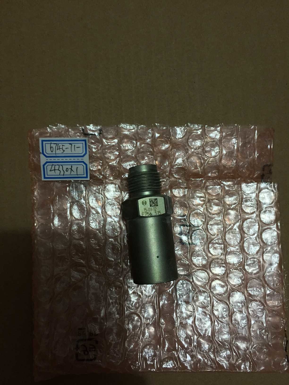 part No. :6745-71-4330 Valve, Relief use for komatsu PC300-8 WA430-6 Fuel Injection Piping