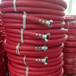 Double Banded Red Rubber Jackhammer Air Hose With America Claw Couplings