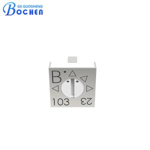 China 3314J 10k Ohm 4mm Single Turn Square Cermet Trimmer Potentiometer wholesale