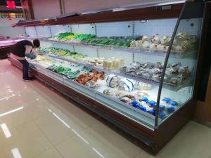 China 1500mm Height Open Display Fridge Air Display Merchandisers Coolers CE wholesale