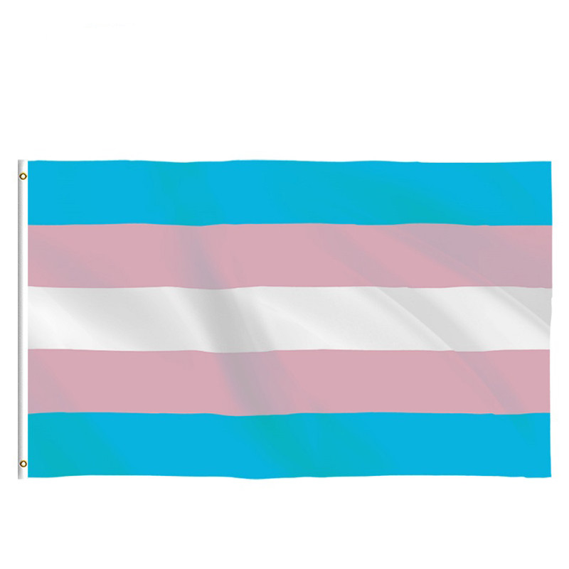 Triangle Square Rectangle LGBT Flag 100 Polyester Material For Outdoor