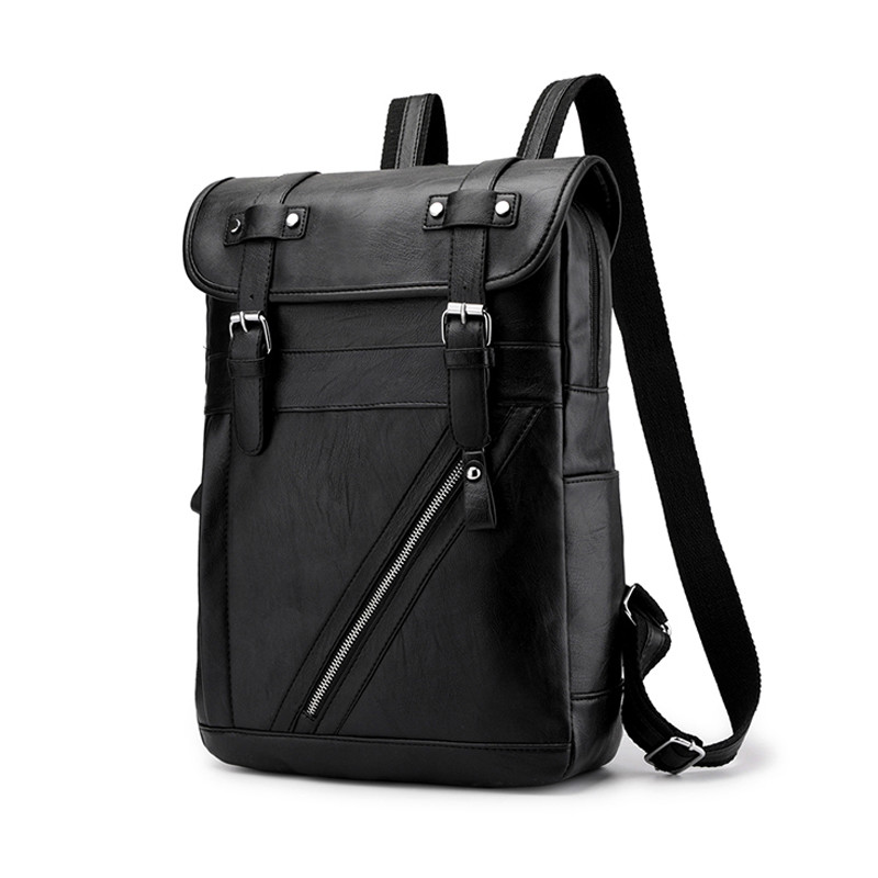 Custom Men Leather Backpack Bags Fashion Luxury Waterproof College School Backpack Back Pack
