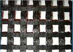 Alkali Resistance Fiberglass Geogrid , Geogrid Reinforcement Fabric For Roads
