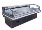 1000L Meat Display Freezer Food Showcase With Curtain