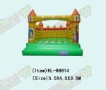 Ladybird Inflatable Round Circle Obstacles Course Bouncy Castle Insect Themed