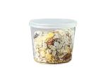 Fruit Salad Bowl Wide Mouth Glass Jars Clear Color 200ml Capacity Eco - Friendly