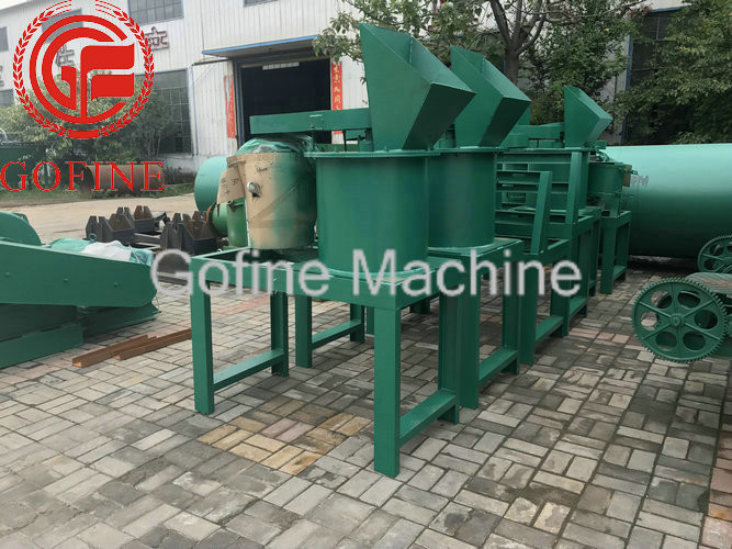 Double Rotor 15Kw Fertilizer Processing Machine Vertical Chain Crusher