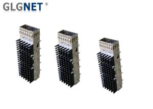 China 40G Ethernet QSFP28 SFP+ Cage 1 x 1 Single Port Stampled Formed Metal Cage wholesale