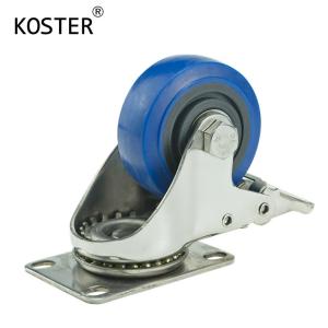 China 3inch 4inch 5inch Tool Cabinet Furniture Trolley Industrial PU Polyurethane Caster Wheel wholesale