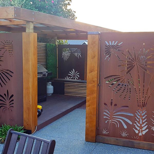 Corten Steel Divider Screen Garden Decorative