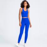 2pcs Suitwear Cross Strappy 210gsm Gym Wear Sets TUV Women'S Athletic Wear Sets