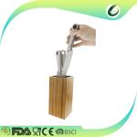 Bamboo wood knife block storage holder organizer