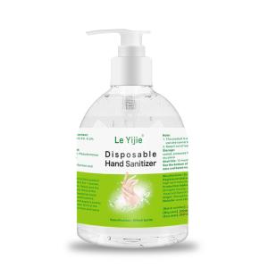 China Transparent Mint Waterless Hand Sanitizer With Pump 100ml 300ml 500ml wholesale