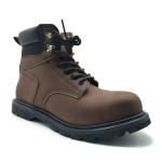 Brown Genuine Leather Martin Boots Mid Top Goodyear Welt Boots Casual