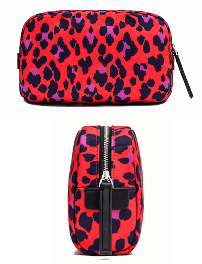 Digital Printing Lady Portable Polyester Cosmetic Bag For Travel
