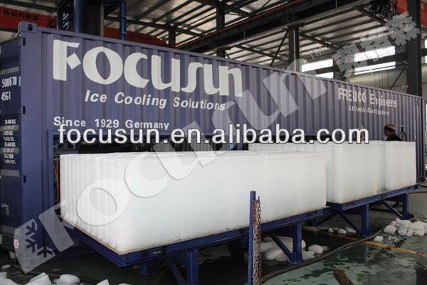 40ft Container Design Industrial Block Ice Making Machine for Maximum Ice Production