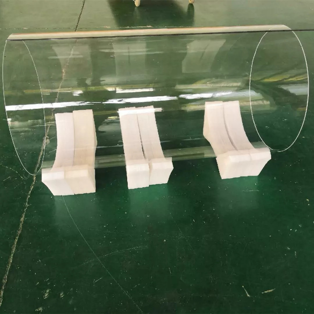 Manufacture High Temperature Resistant Large Quartz Glass Tube