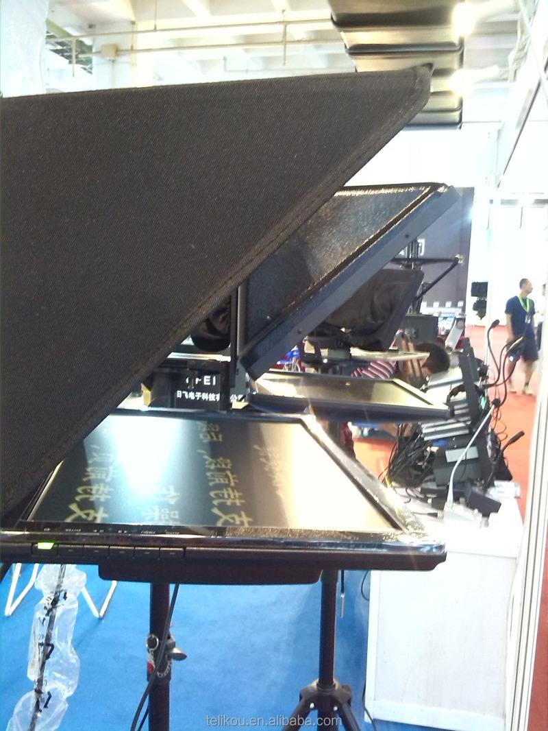 TELIKOU 17 INCH  TELEPROMPTER WITH 17 INCH MONITOR FOR LOCATION AND STUDIO