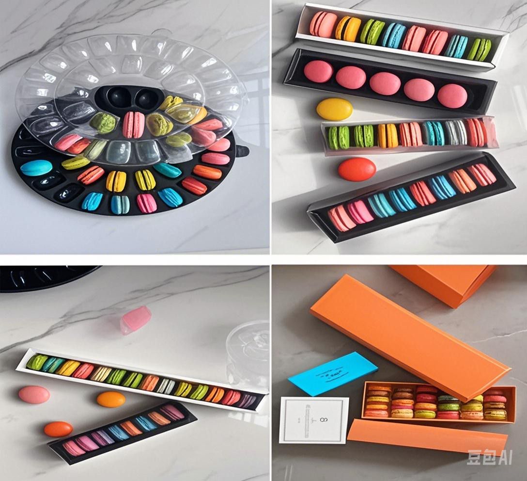 33 Grain Macaron Carton Packaging Display Stand Macaron Tray