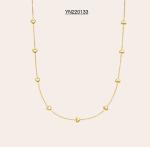 Engagement 3d Love Heart Pendant Necklace Gold Plated Stainless Steel Chain