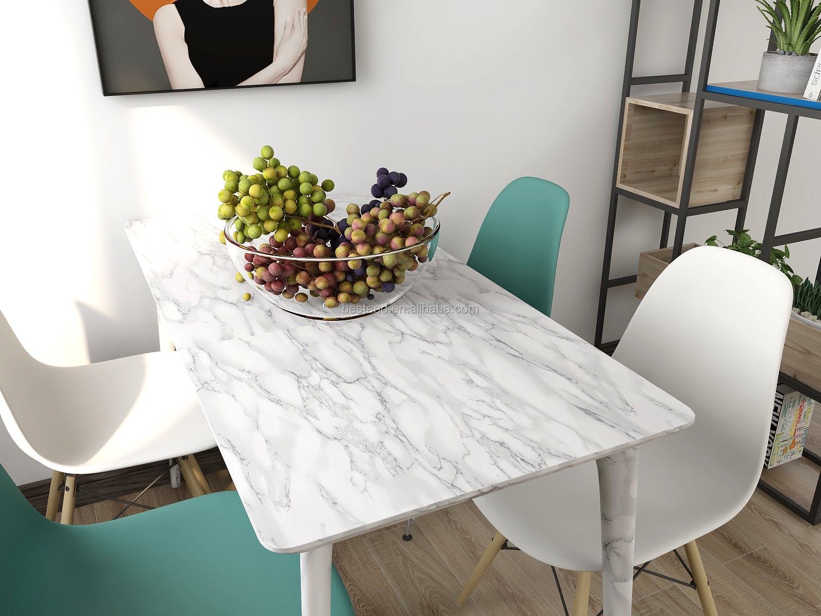 0.6*100m Roll Size PVC Marble Sheet Peel and Stick Wallpaper Enhance Your Entertainment Experience