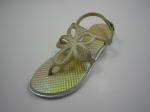 Laser Flower-shaped Summer Women Beach Flat PVC Thong Sandals TIANO
