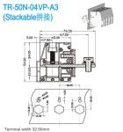 Copper Through Panel Terminal Blocks PA66 UL94 V0 Steel Tin Plated