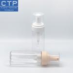 Cosmetic Facial Wash Pump PET Material Smooth Effect 100ml Bottle Use