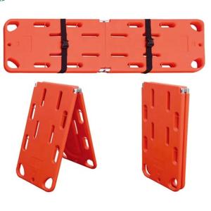 China 2 Folded Collapsible Spine Board Orange Ems Spine Board For Outdoor Survival wholesale