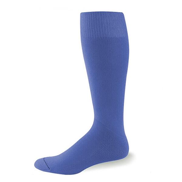Custom Size Plain Purple Soccer Socks Non Slip Sustainable