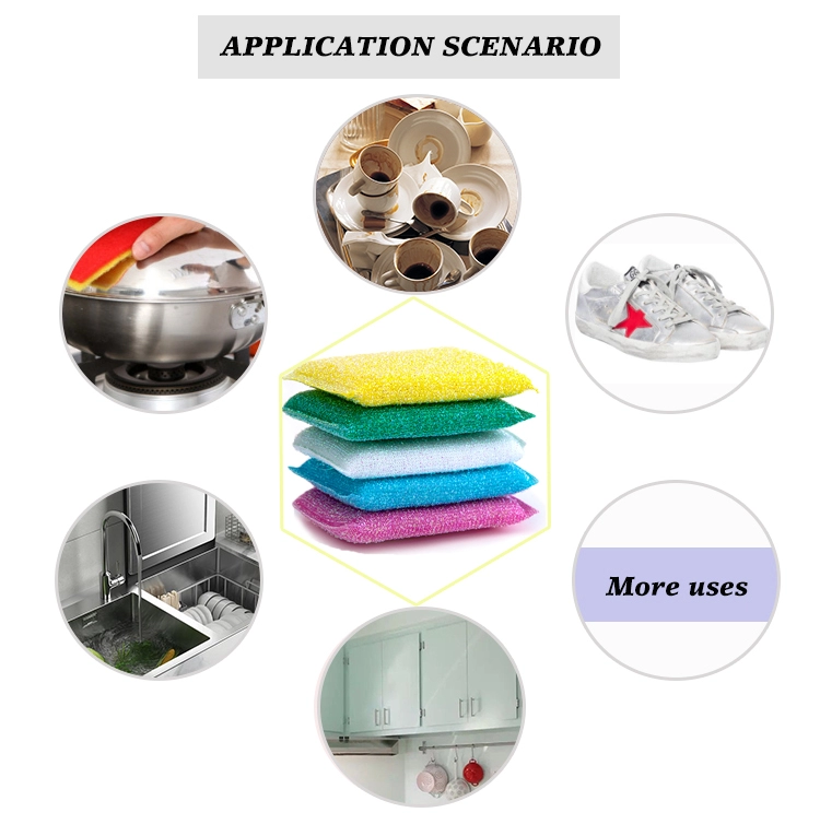 Customized Kitchen Cleaning Scrubber Eco Friendly Mesh Kitchen Sponge