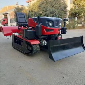 China 15KM/H Crawler Farm Tractor Gear Drive Mini Tiller Machine For Planter wholesale